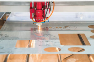 Laser cutting metal